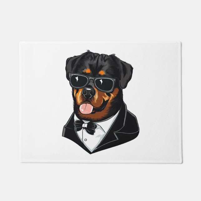 Paillasson Rottweiler Le Gardien Du Corps (Devant)