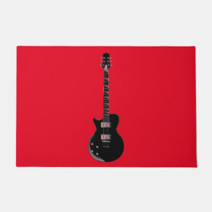 Paillasson Rouge Black Pop Art Guitare électrique