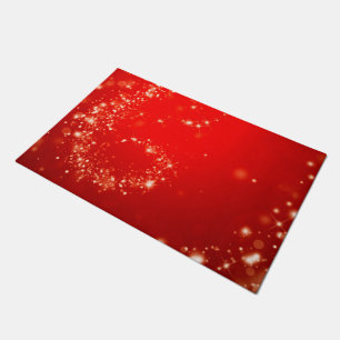 Paillasson Rouge scintillant de remous de lumières + vos