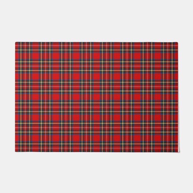 Paillasson Royal Stewart Tartan Plaid Scottish Motif (Devant)