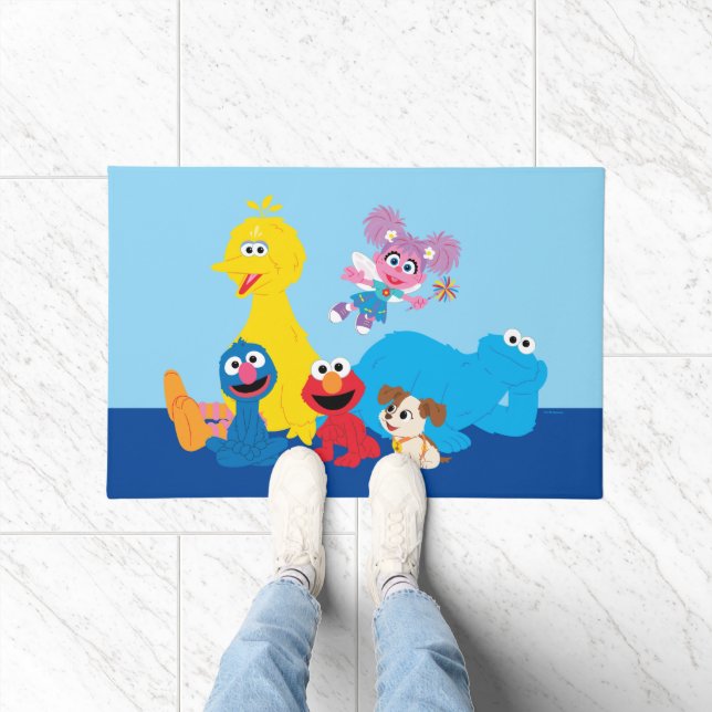 Paillasson Rue Sésame | Coloré Sesame Street Pals (Intérieur)