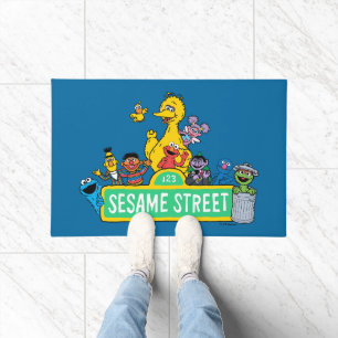 Paillasson Rue Sésame Couleur complète avec Pals