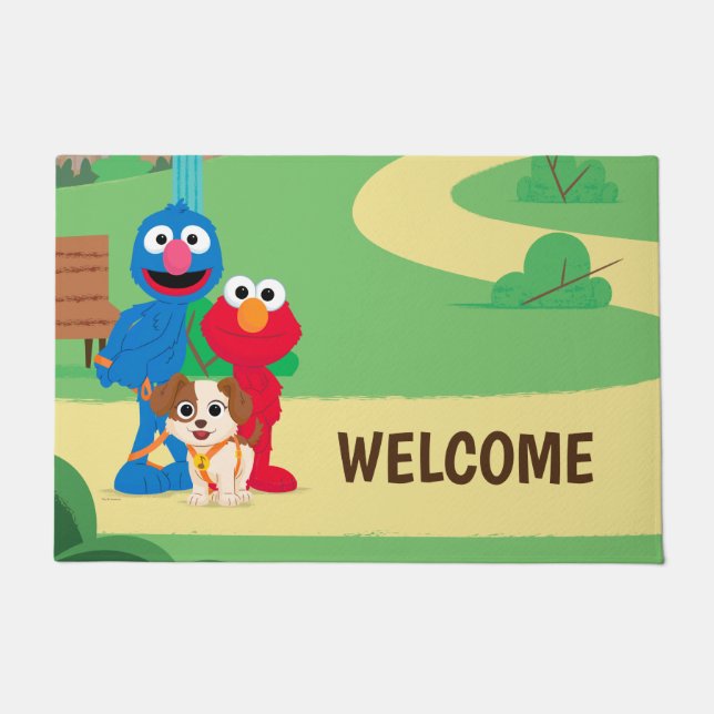 Paillasson Rue Sésame | Tango Avec Grover & Elmo (Devant)