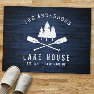 Paillasson Rustic Lake House Boat