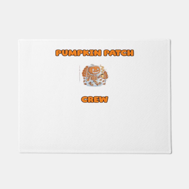 Paillasson Rustique Automne Citrouille Floral Feuille Classiq (Devant)