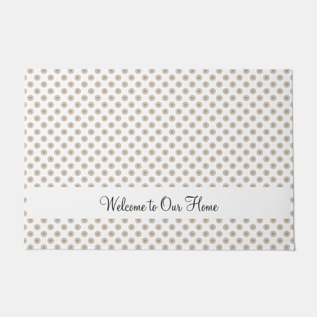 Paillasson Sable Dollar Sea Shell Motif Personnaliser (Devant)