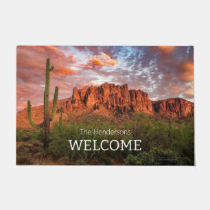 Paillasson Saguaro Cactus Superstition Coucher de soleil de m