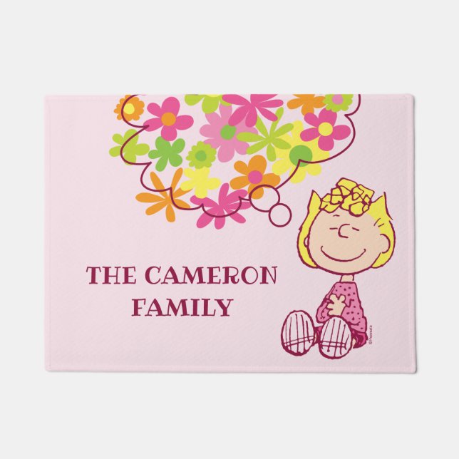 Paillasson Sally pense aux fleurs (Devant)