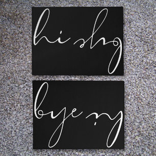 Paillasson Salut Au revoir Écriture Calligraphique Moderne Él