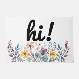 Paillasson salut floral