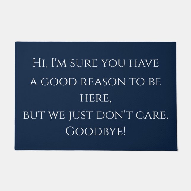 Paillasson Salutation grossière drôle (Devant)