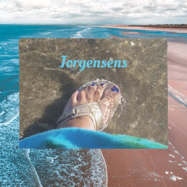 Paillasson Sandales d'été Splashing et Wading à la plage (Créateur téléchargé)