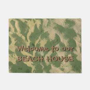 Paillasson Sandy Beach Bienvenue à Beach House ou n'importe q