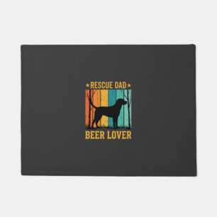 Paillasson Sauver Papa Amateur de Bière Chien Vintage