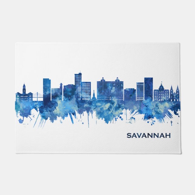 Paillasson Savannah USA Skyline Blue (Devant)