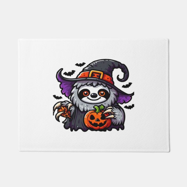Paillasson Scary Halloween Sloth Witch Costume Casquette Mer  (Devant)
