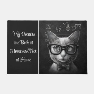 Paillasson Schrödinger's Cat Mes propriétaires sont chez eux