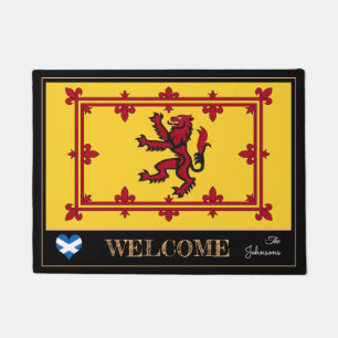 Paillasson Scotland & Scottish Flag, Lion house mat/Bienvenue