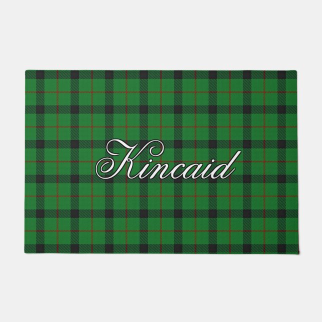 Paillasson Scots Vista Clan Kincaid Tartan Plaid (Devant)