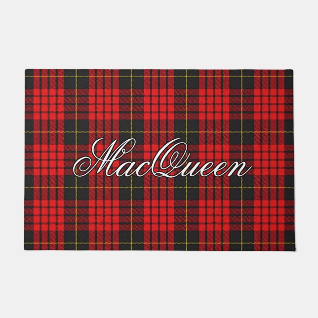 Paillasson Scots Vista Clan MacQueen Tartan Plaid (Devant)
