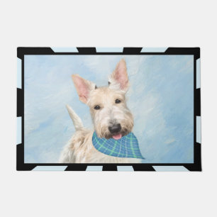 Paillasson Scottish Terrier Wheaten Dog Painting Art original