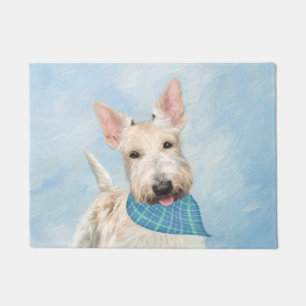 Paillasson Scottish Terrier Wheaten Dog Painting Art original