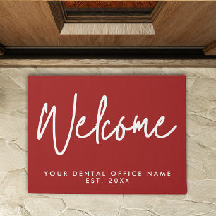 Paillasson Script de bienvenue minimaliste moderne Cabinet de