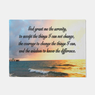 PAILLASSON SERENE SERENITY PRAYER SUNRISE PHOTO