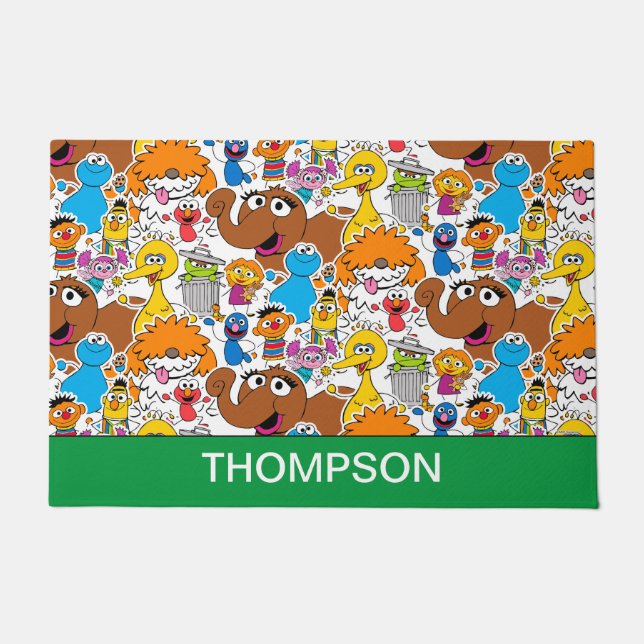 Paillasson Sesame Street Pals Doodley Motif (Devant)