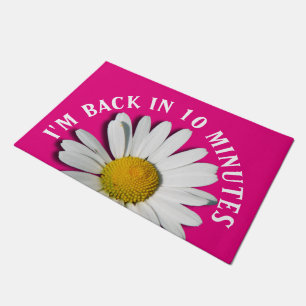 Paillasson Seule une Marguerite Blossom + votre arrière - pla