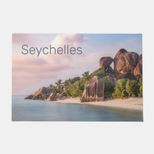 Paillasson Seychelles La Digue Vintage coucher de soleil Cade