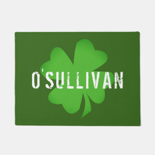 Paillasson Shamrock   Clocher à quatre feuilles  Vert personn