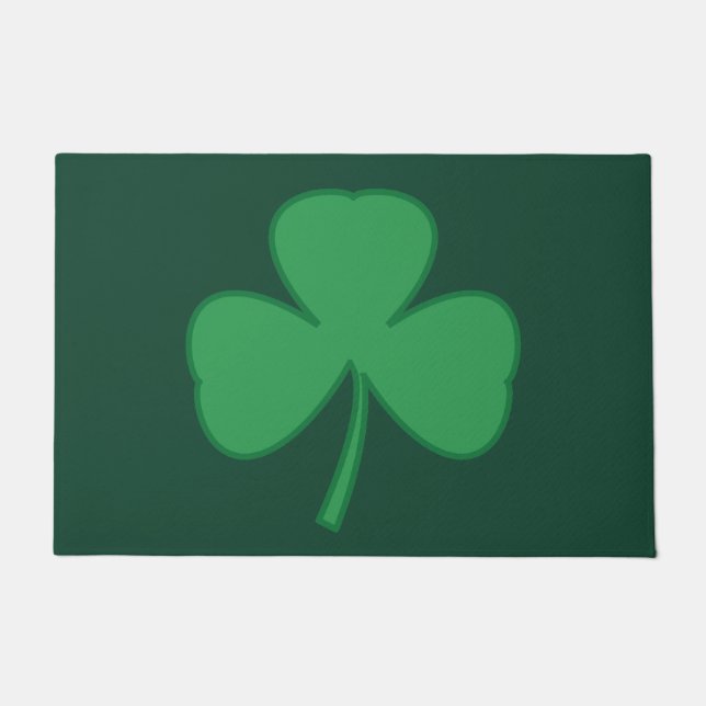 Paillasson Shamrock de la fête de la St. Patrick Bienvenue ta (Devant)