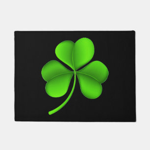 Paillasson Shamrock sur Black Doormat cn