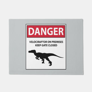 Paillasson Signal de danger (Raptors)