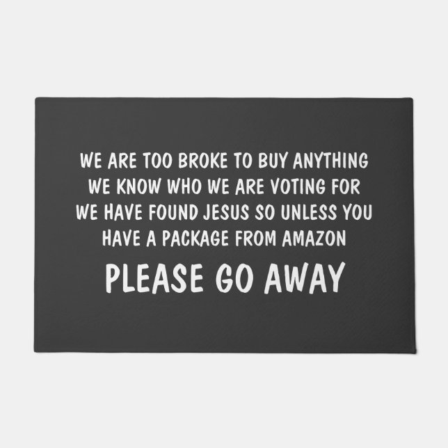 Paillasson S'Il Vous Plaît, Allez-Y. Drôle Rude (Devant)