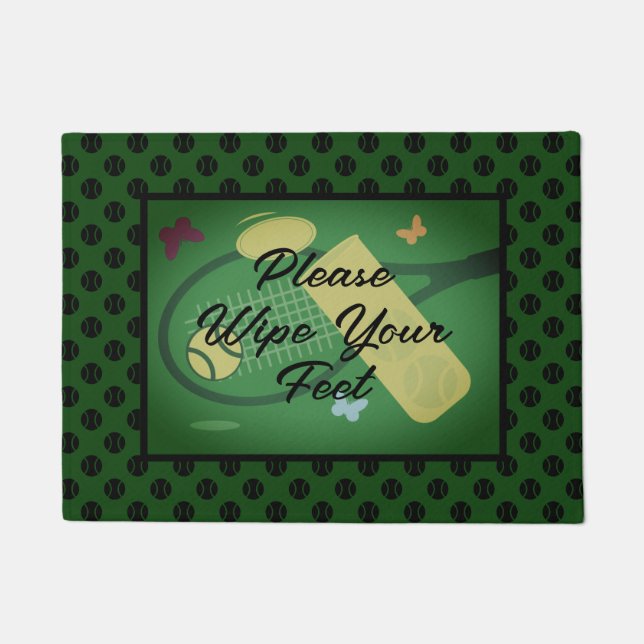 Paillasson S'il vous plaît essuyer vos pieds cool tennis (Devant)