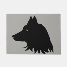 Paillasson Silhouette de loup