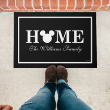 Silhouette de tête de souris Mickey | Accueil avec