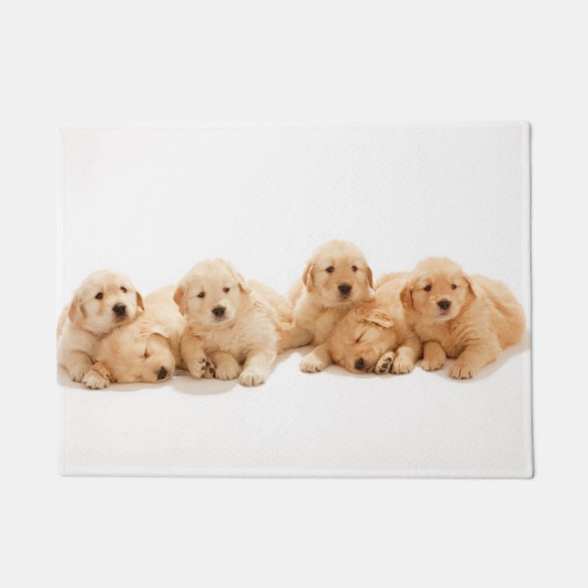 Paillasson Six Marionnettes Golden Retriever (Devant)