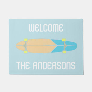 Paillasson Skatboard de planche à roulettes personnalisé