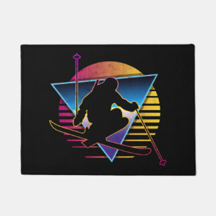 Paillasson Ski Vintage de neige 80s