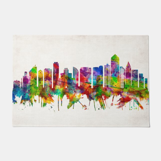 Paillasson Skyline de San Diego en Californie (Devant)
