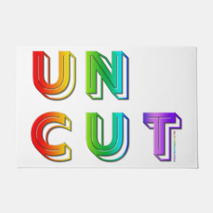 Paillasson SlipperyJoe non coupé vibrant vivant néon arc-en-c