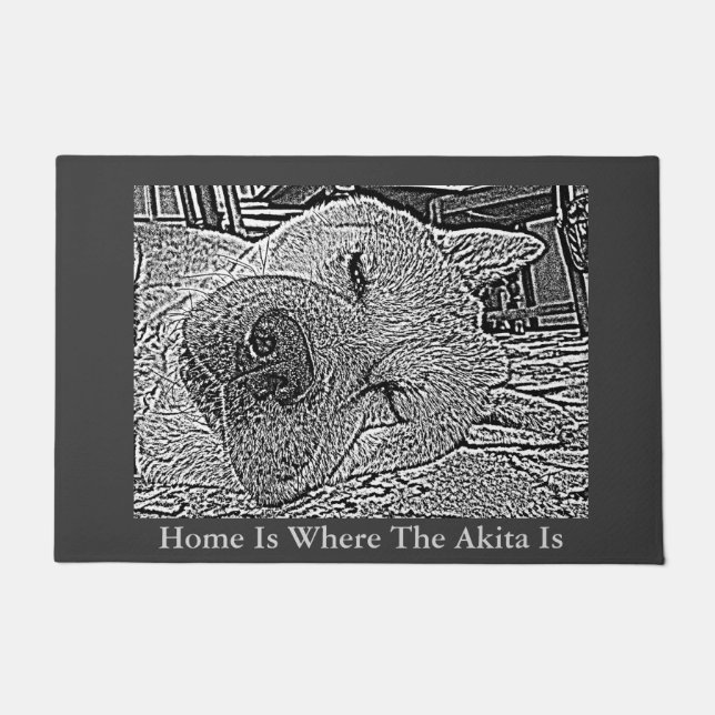 Paillasson slogan mignon de maison d'accueil d'image de (Devant)