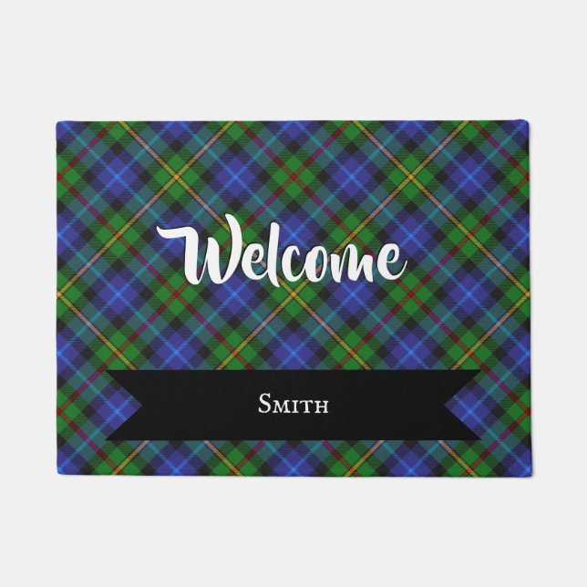 Paillasson Smith Clan Scottish Tartan Plaid Motif (Devant)