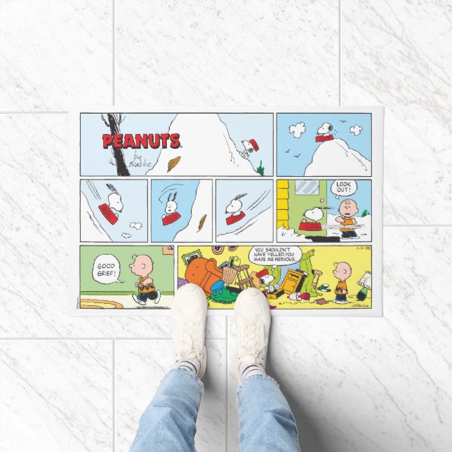 Paillasson Snoopy Sled Riding Food Dish (Intérieur)