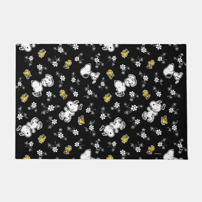 Paillasson Snoopy & Woodstock Fun & Flowers (Devant)