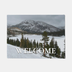 Paillasson Snowy Ellery Lake California Paysage hivernal