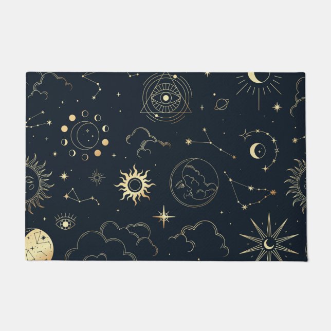 Paillasson Soleil céleste et Lune mystique (Devant)